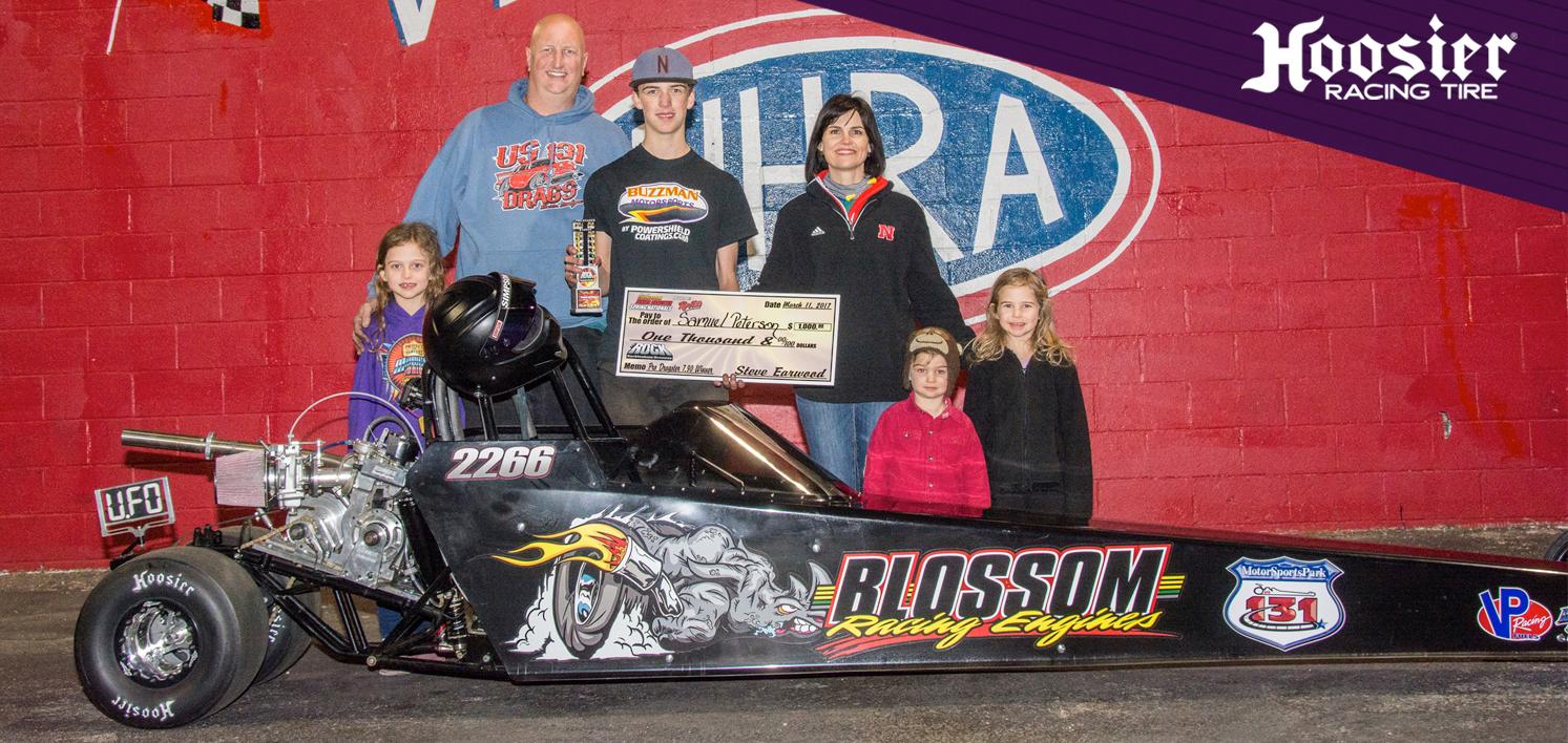 Hoosier's Jr Dragster tire Turns on 17 Win Lights 